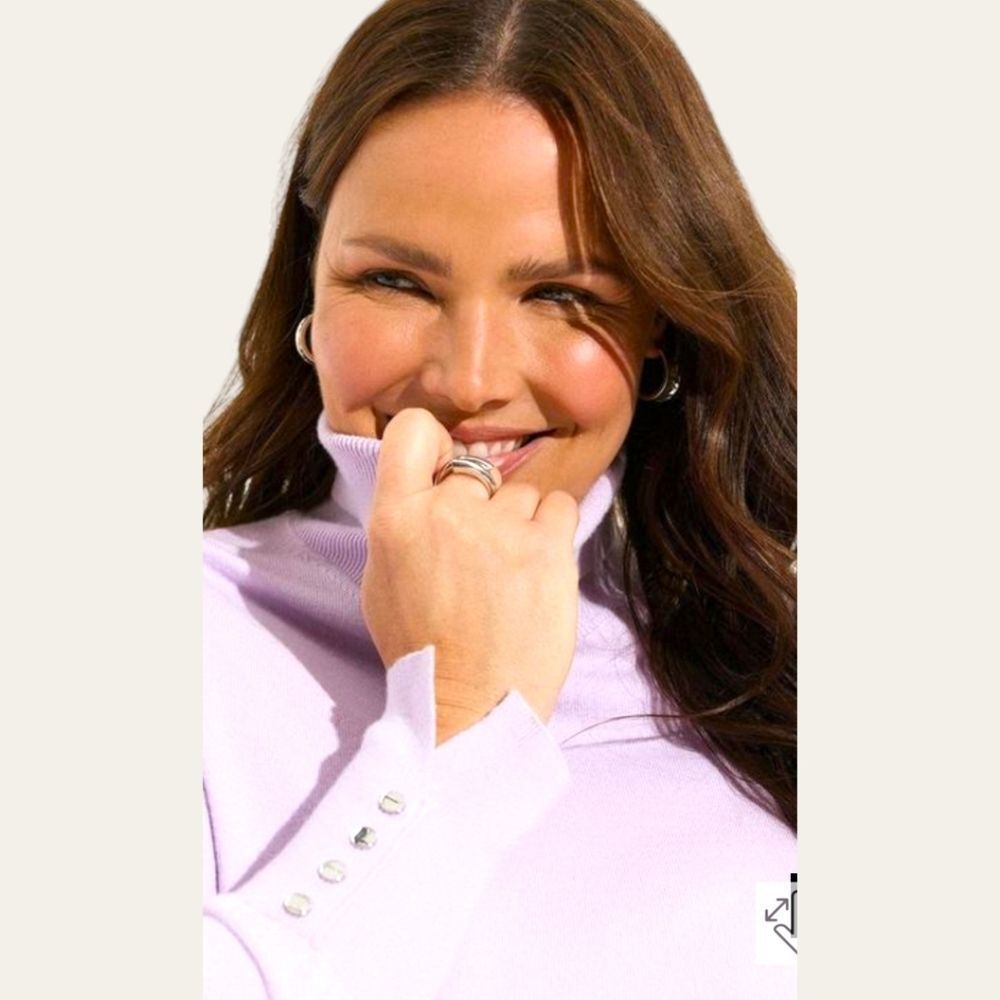 NEW TORRID EVERYDAY SOFT Purple Pullover Turtleneck Sweater Plus Size 2X - Picture 8 of 16